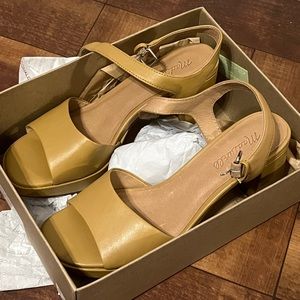 Heeled Platform Sandals in Leather from Madewell